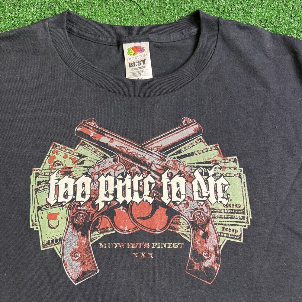 Too Pure To‎ Die Midwest's Finest XXX Graphic T-Shirt Black Mens Size Large